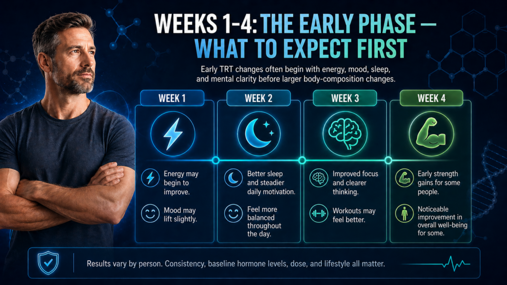 Early phase TRT progress overview